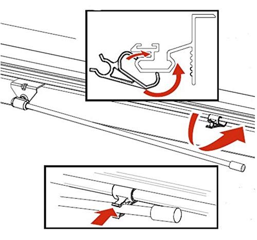 BAKFlip Prop Rod Clip Set – Replacement Hardware for BAK Tonneau Covers